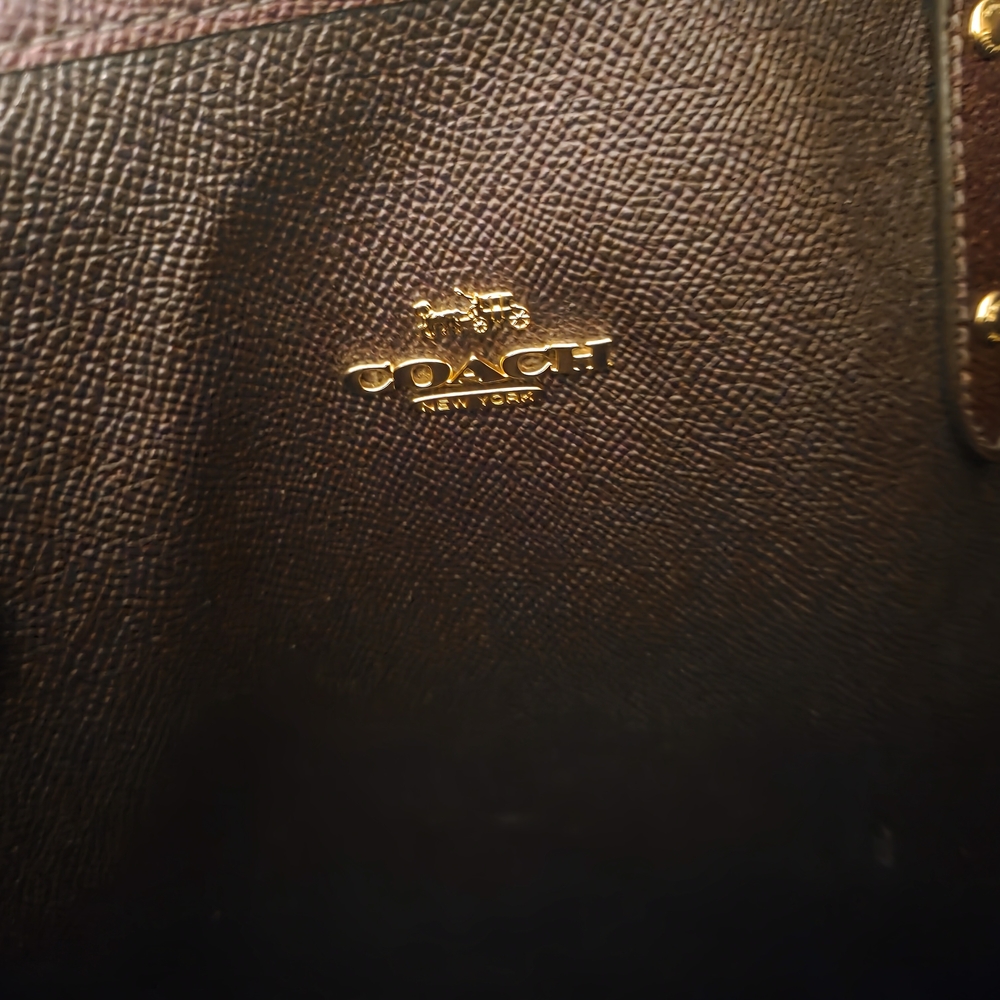 Coach Elegant Brown and Purple Women's Tote Bag - Picture 2 of 6